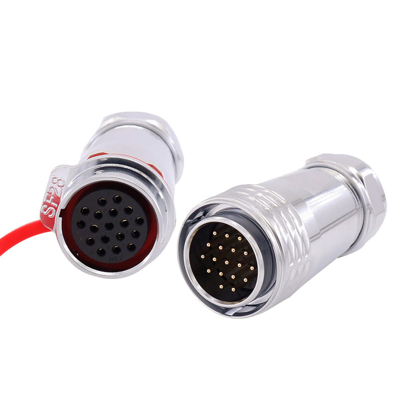 EW SF28 18 Pin Circular Connector Aviation Plug Metal