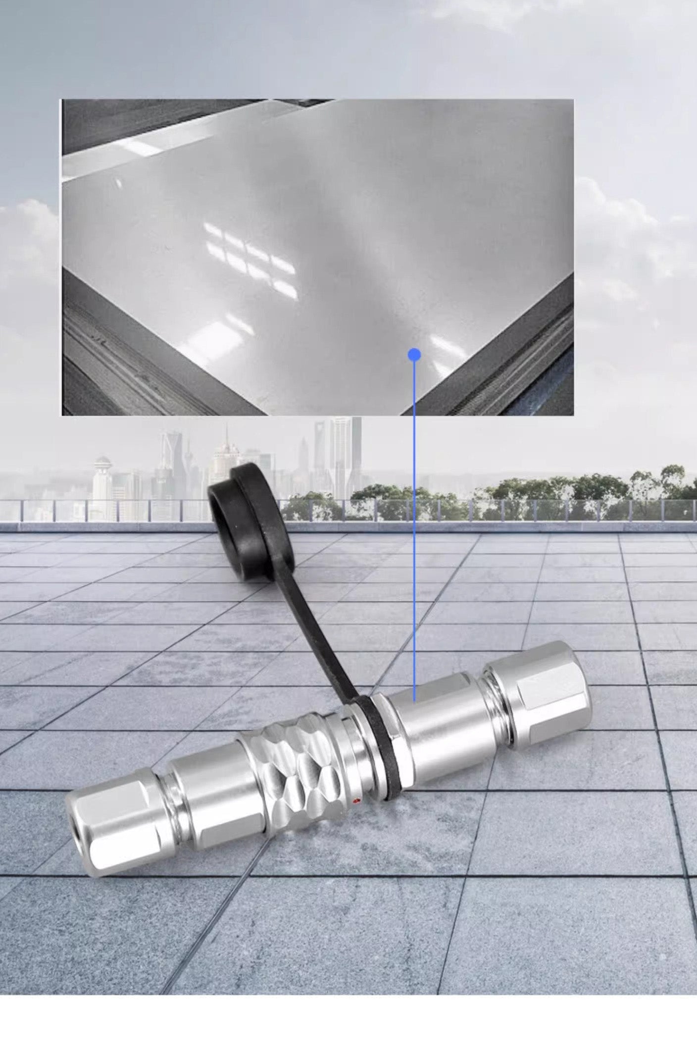 EW SF8 3-poliger Standard-Rundsteckverbinder aus Metall
