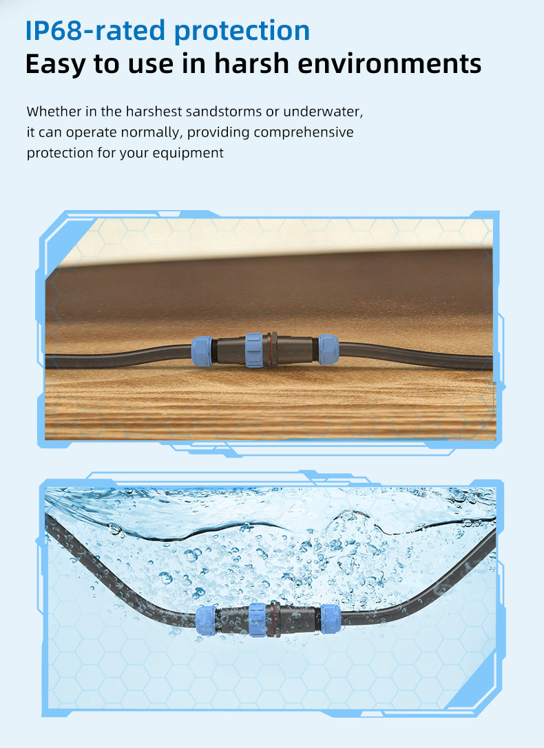 EW SP21 4 Pin Male and Female Connectors