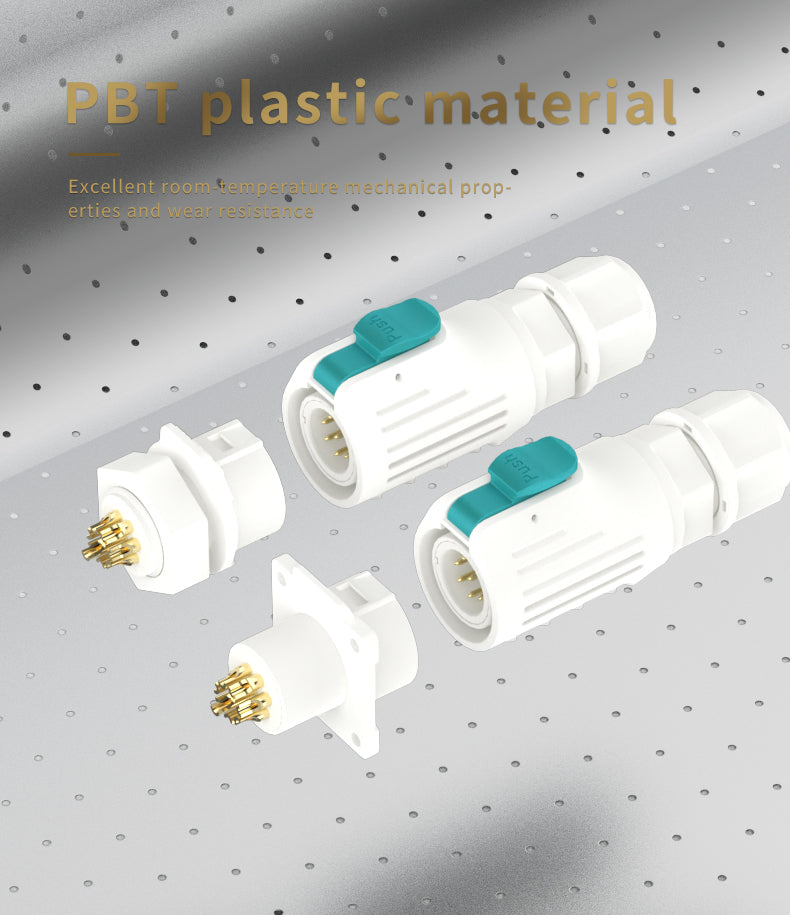 EW LP12 3 Pin White Waterproof Wire Connectors