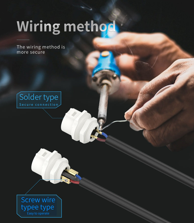EW LP12 8 Pin White Waterproof M12 Connector
