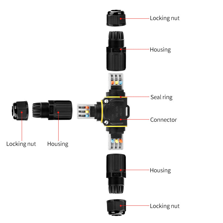EW P25T 3Pin IP68 Quick Connect Connectors