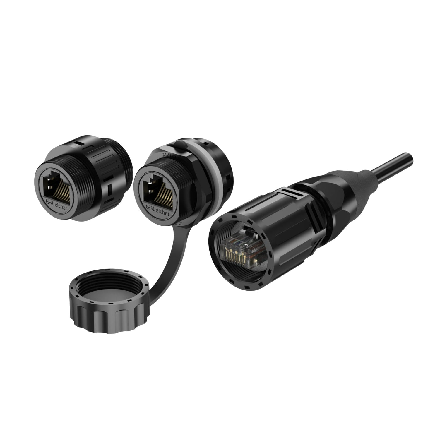EW Waterproof RJ45 Connector Connector Power Signal