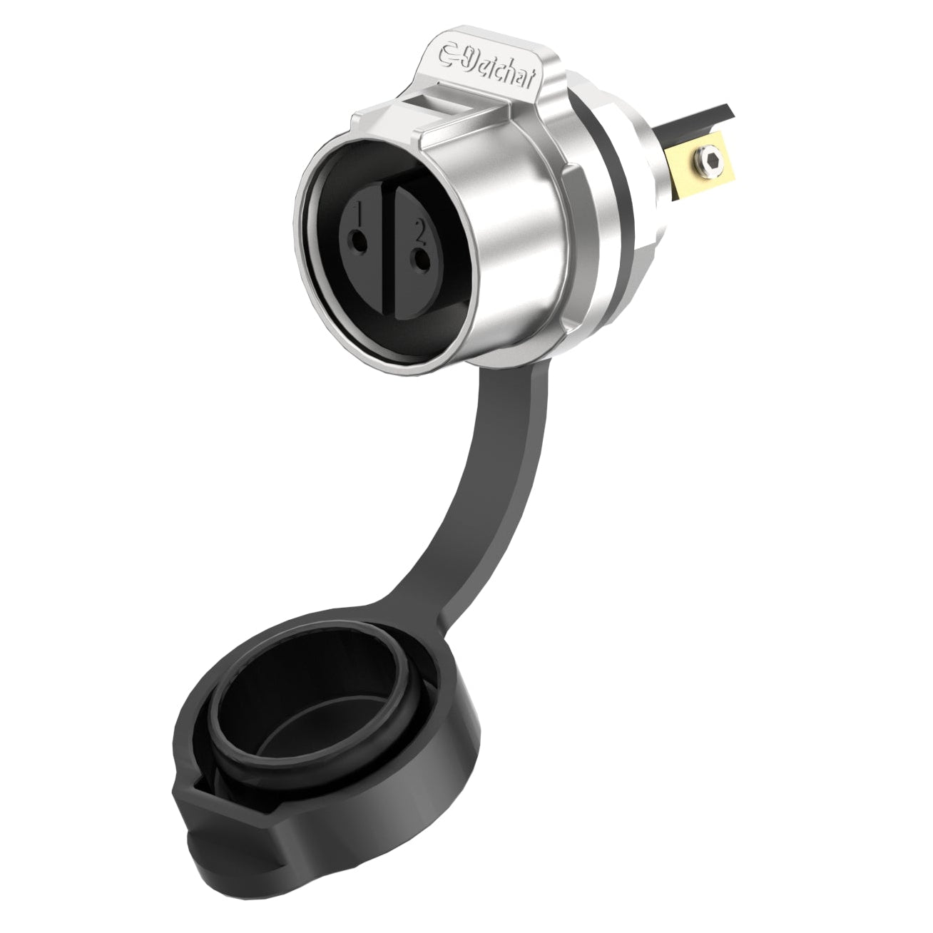 EW LP12 2 Pin Panel Mount Connector Metal