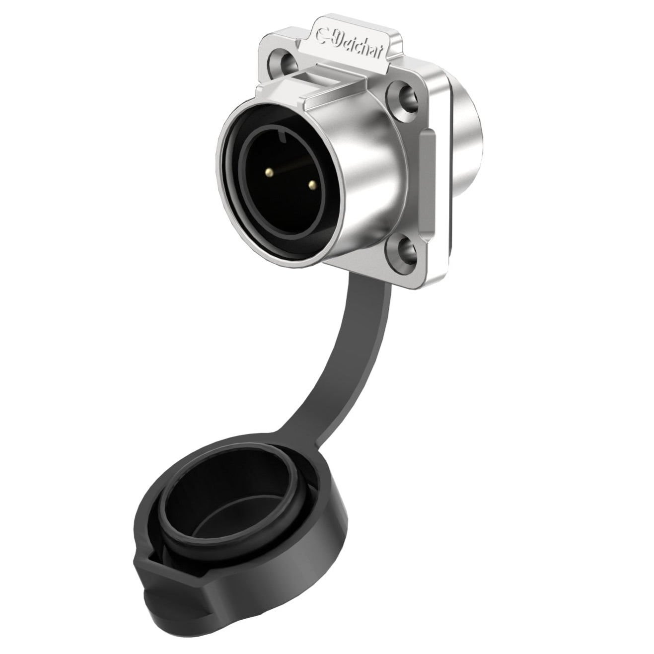 EW LP12 2 Pin Flange Waterproof Connectors Metal
