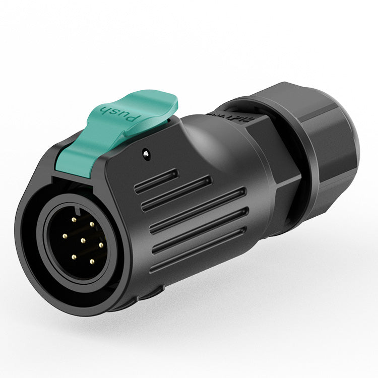 EW LP12 7-poliger wasserdichter M12-Anschluss, wasserdichte Steckverbinder