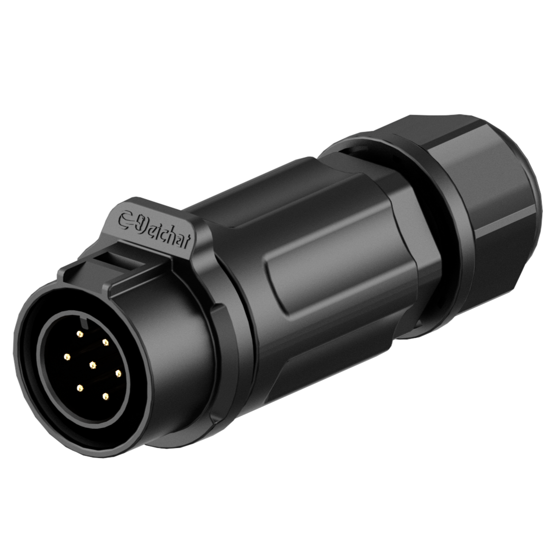 EW LP12 7-poliger wasserdichter M12-Anschluss, wasserdichte Steckverbinder