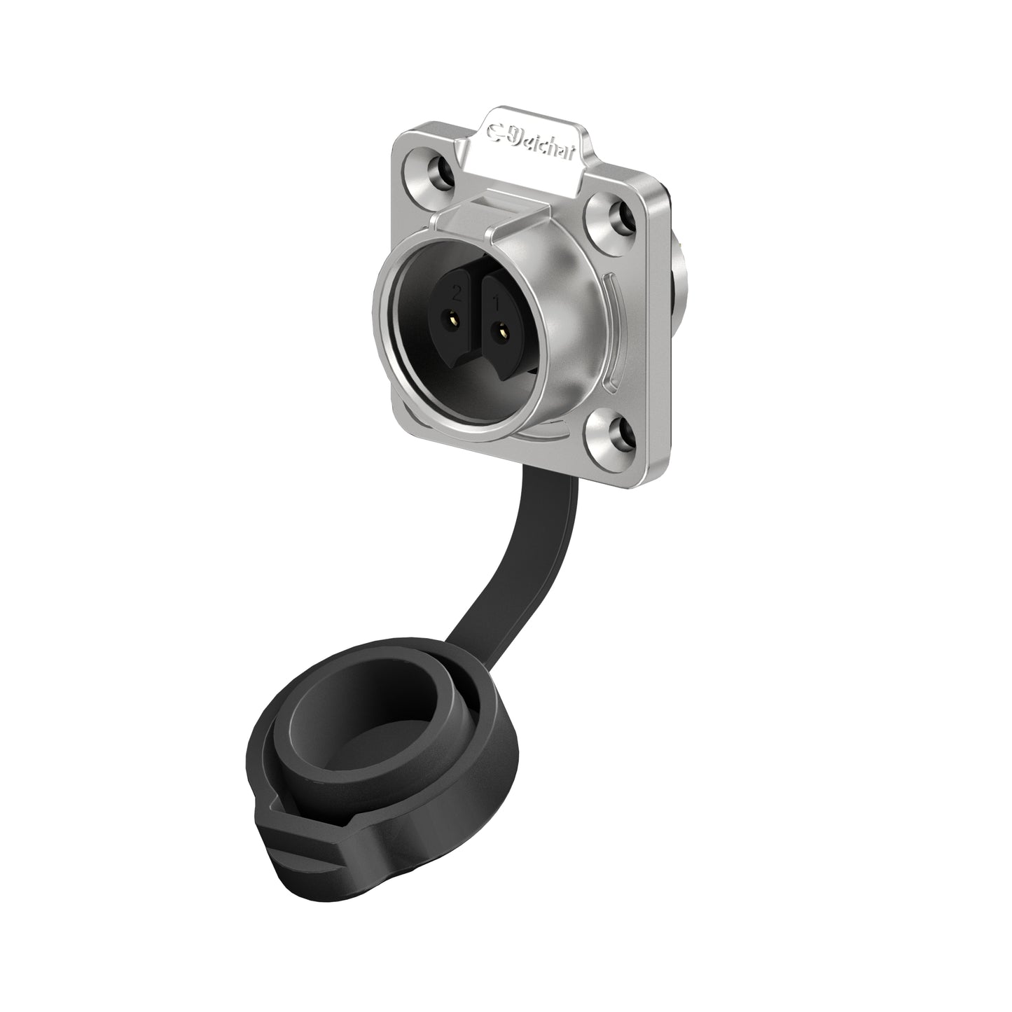 EW LP16 2 Pin Waterproof Aviation Plug Flange