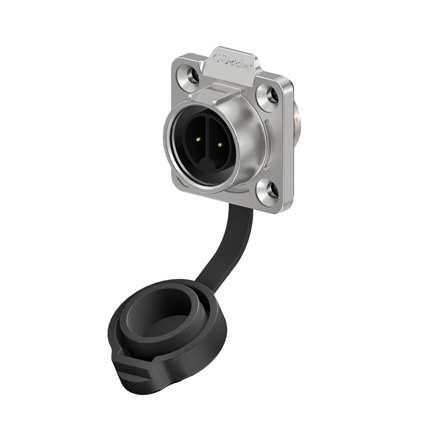 EW LP16 2 Pin Waterproof Aviation Plug Flange