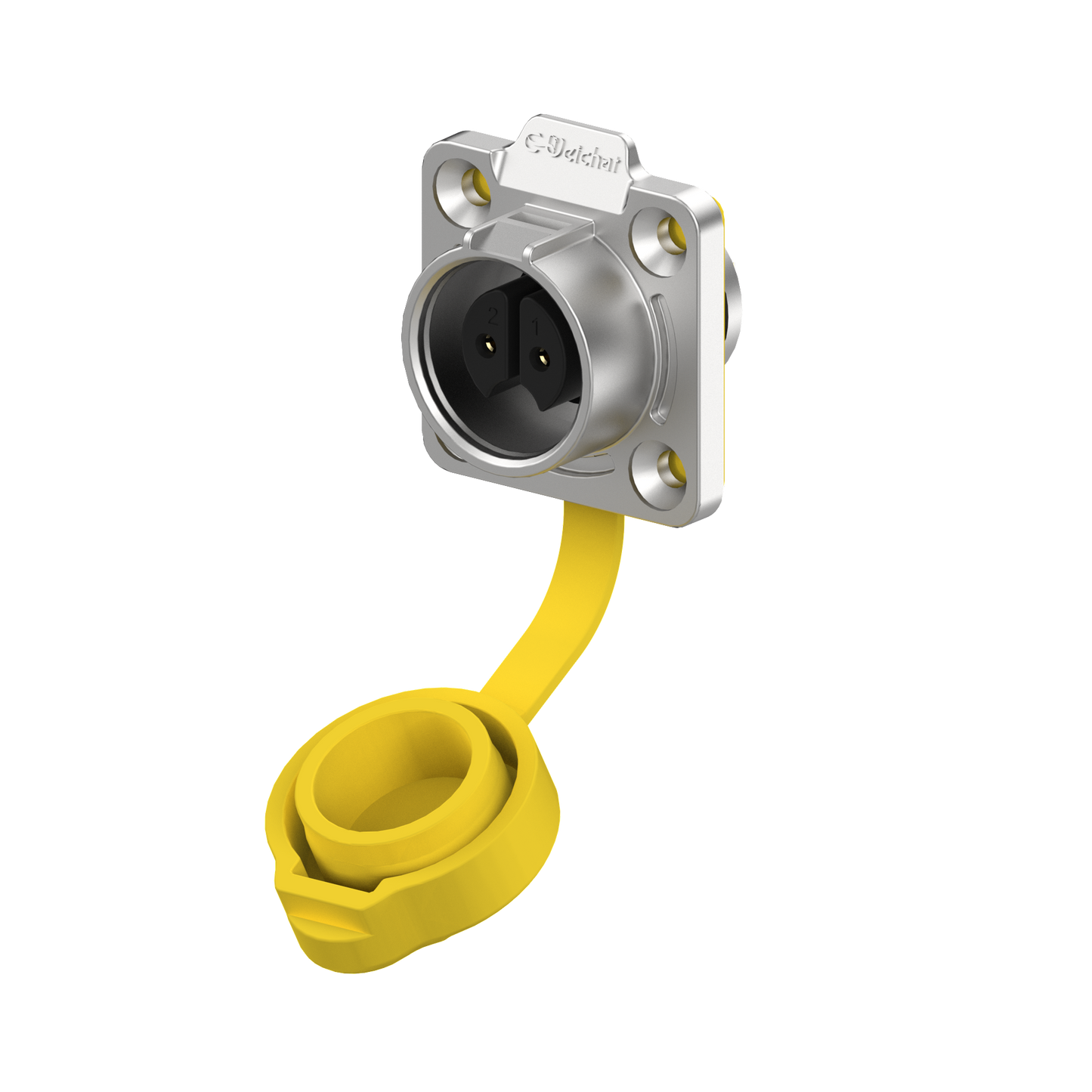 EW LP16 2 Pin Waterproof Aviation Plug Flange