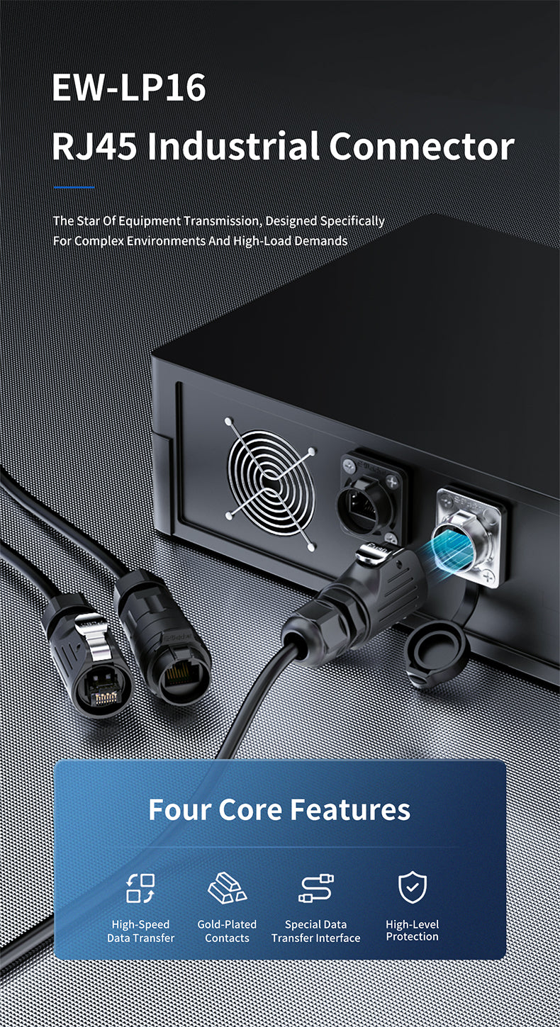 EW LP16S Waterproof RJ45 Connectors