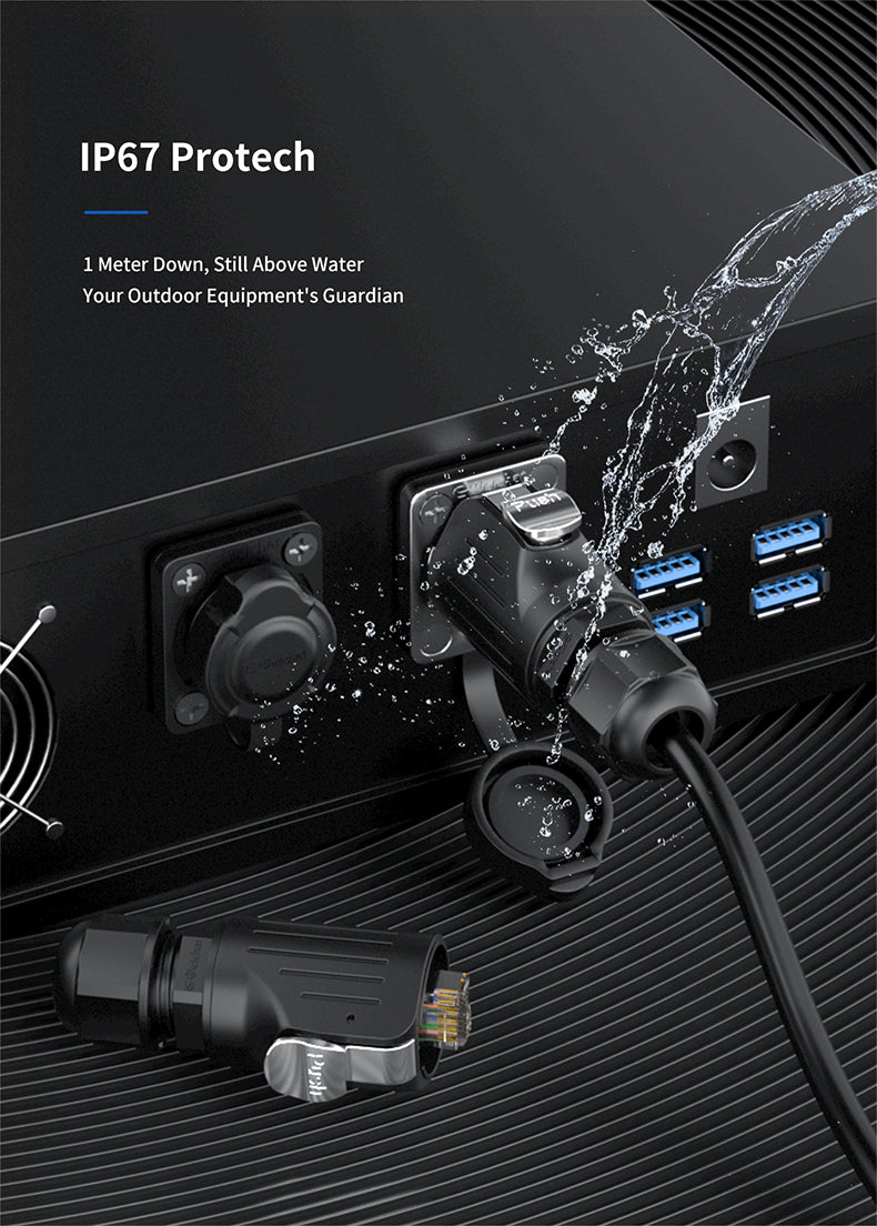 EW LP16S Waterproof RJ45 Connectors
