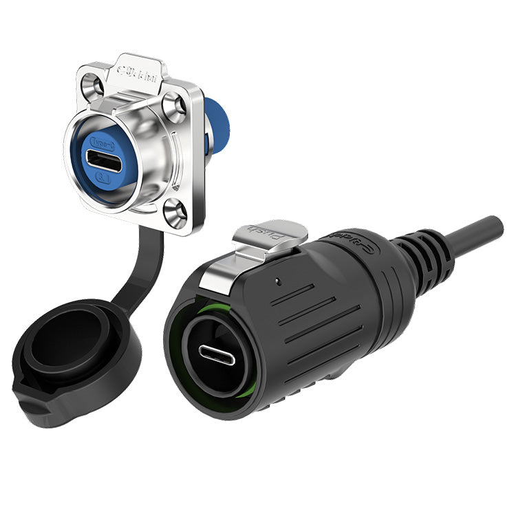 EW LP16 Waterproof Type C Connector Flange Electrical Connector