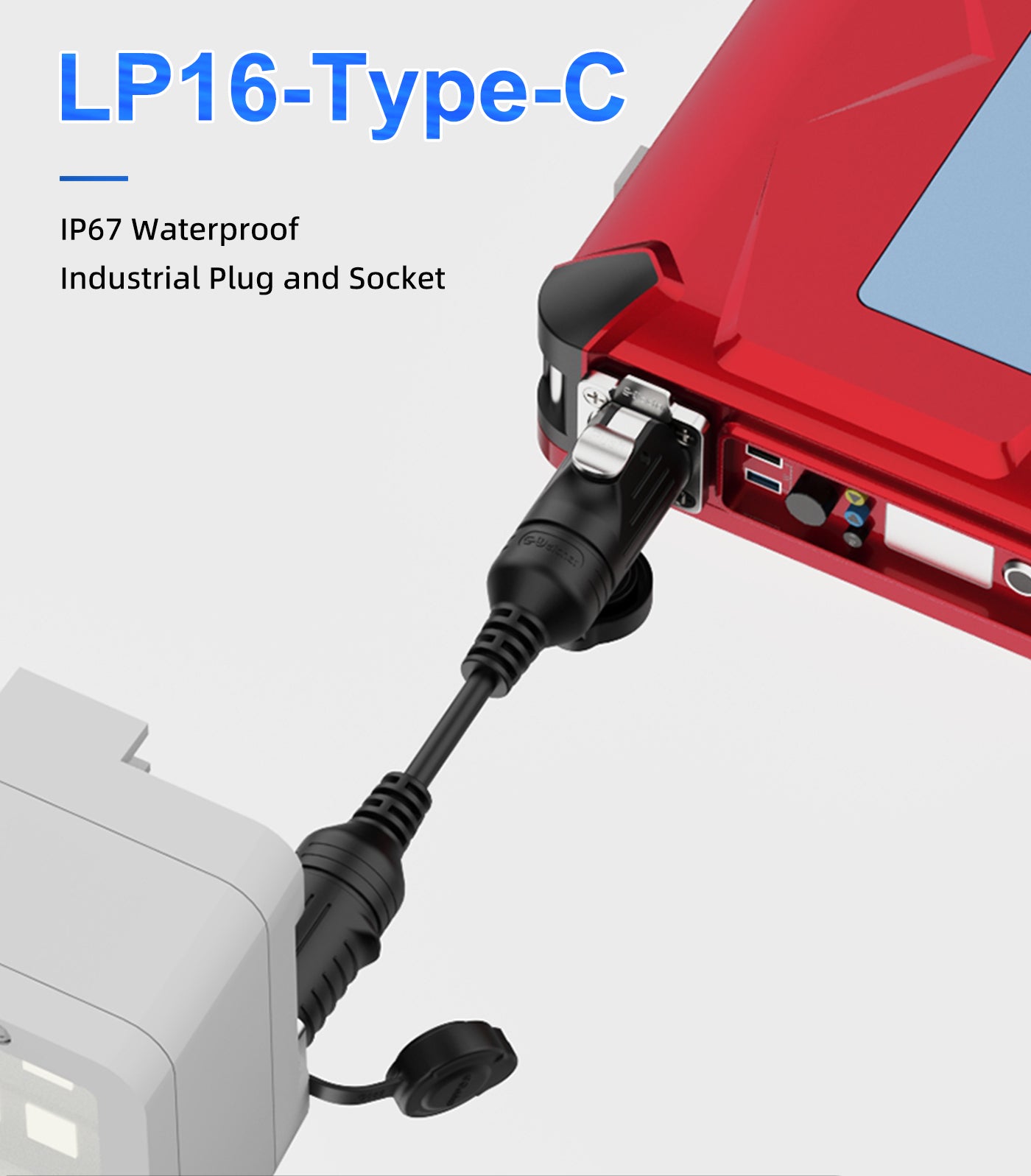 EW LP16 Waterproof Type C Connector Male and Female Connectors