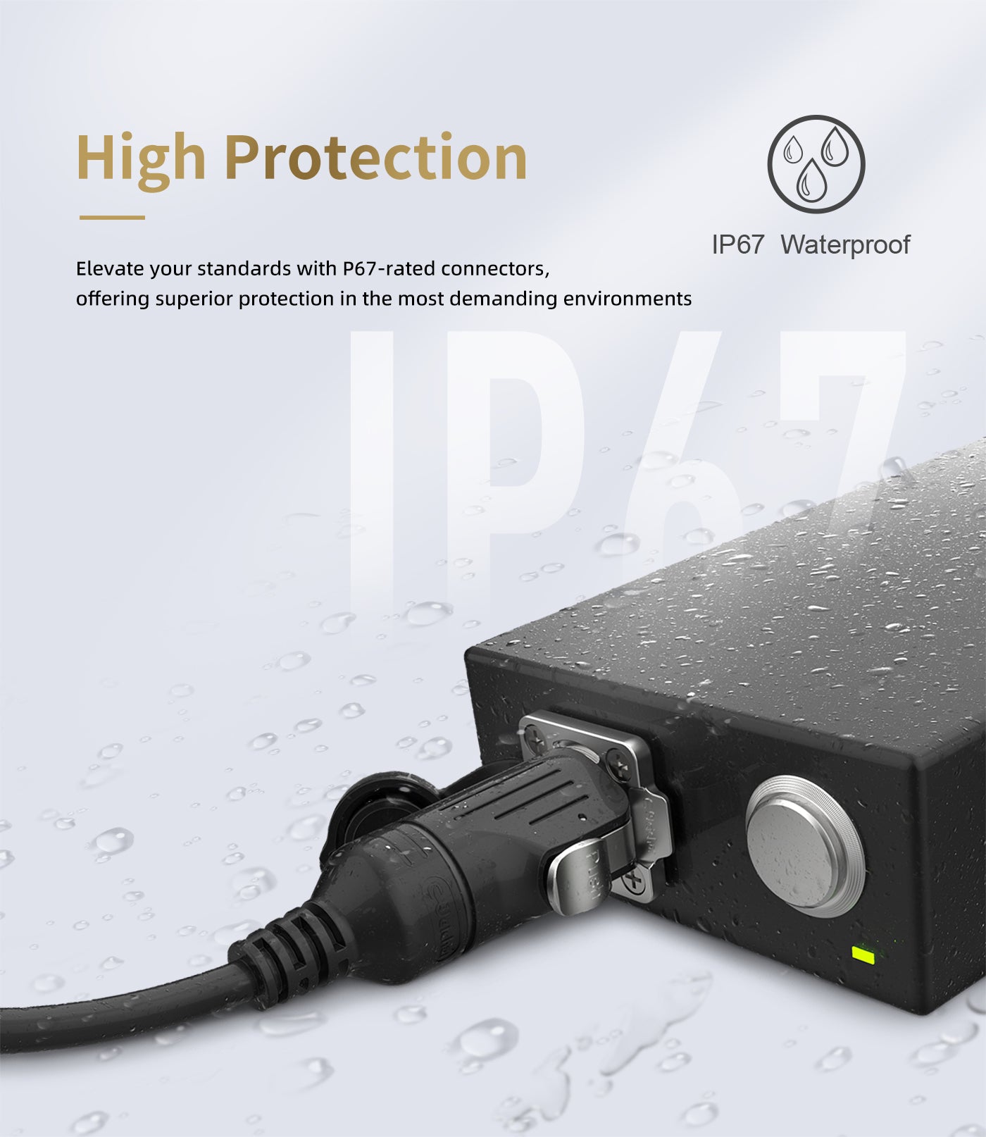 EW LP16 Waterproof Type C Connector Male and Female Connectors