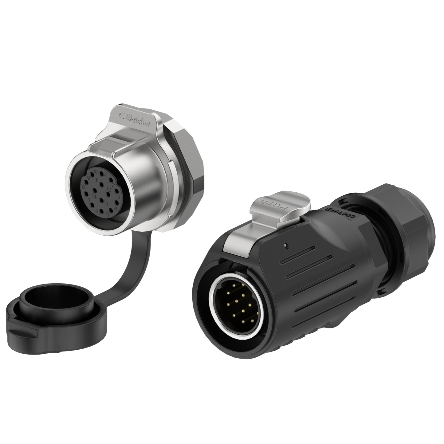 EW LP20 14 Pin Panel Mount Power Electrical Connector