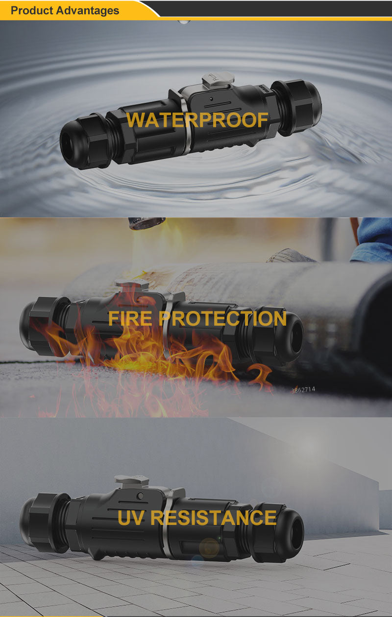 EW LP20 2 Pin Outdoor Waterproof Wire Connectors