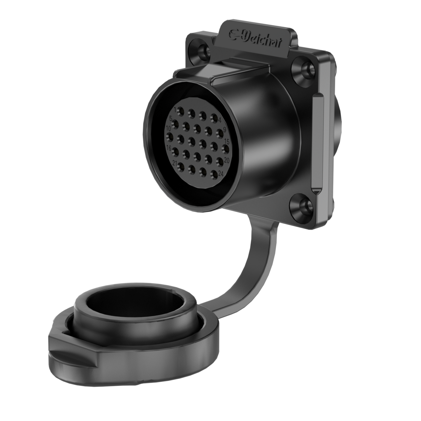 EW LP24 24 Pin Flange Industrial Waterproof Connector