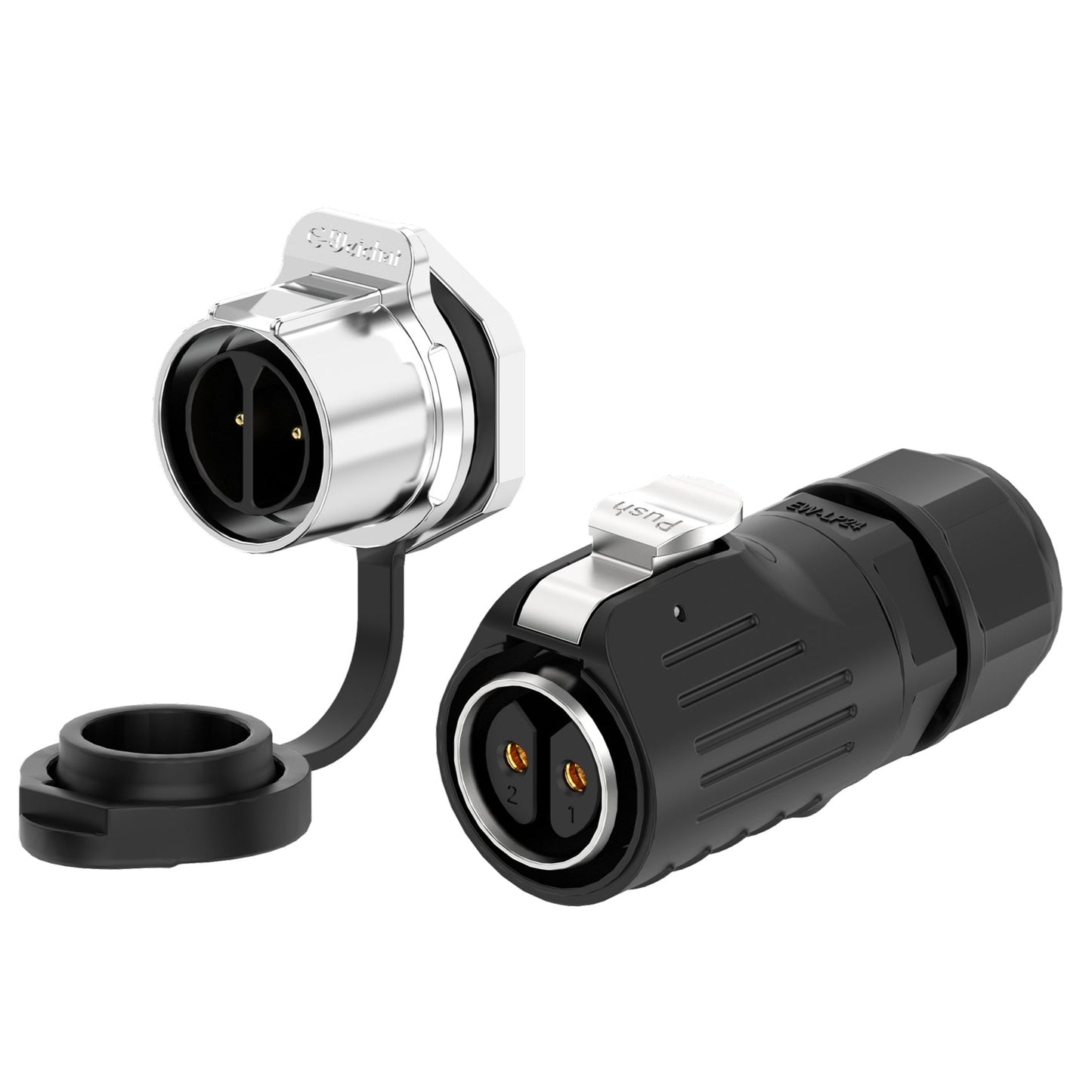EW LP24 2Pin Panel Mount Power Connector