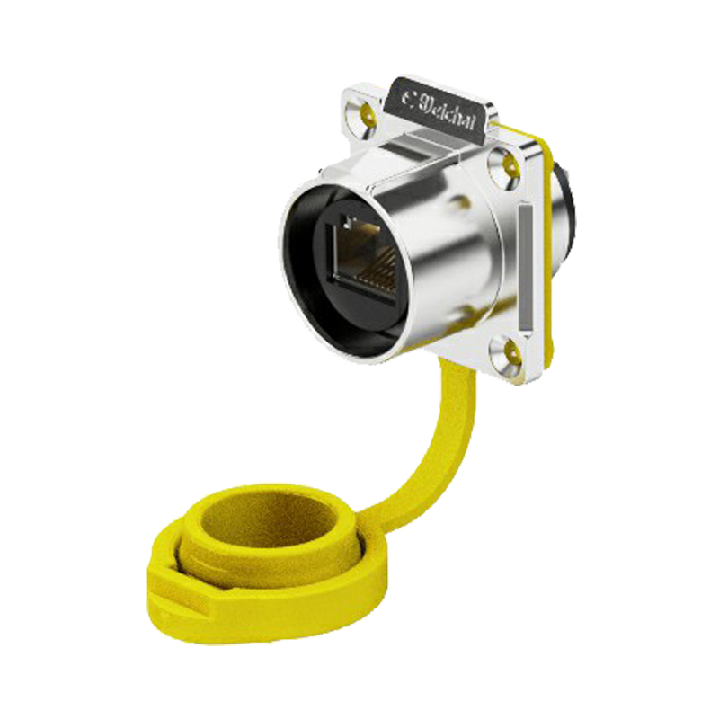 EW LP24 Waterproof RJ45 Connector Flange