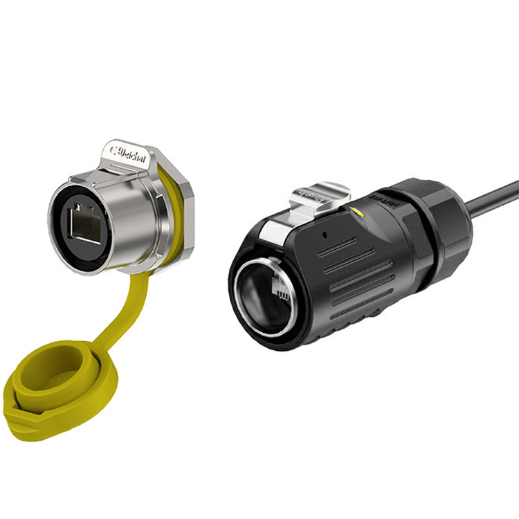 EW LP24 Waterproof RJ45 Panel Mount Connector