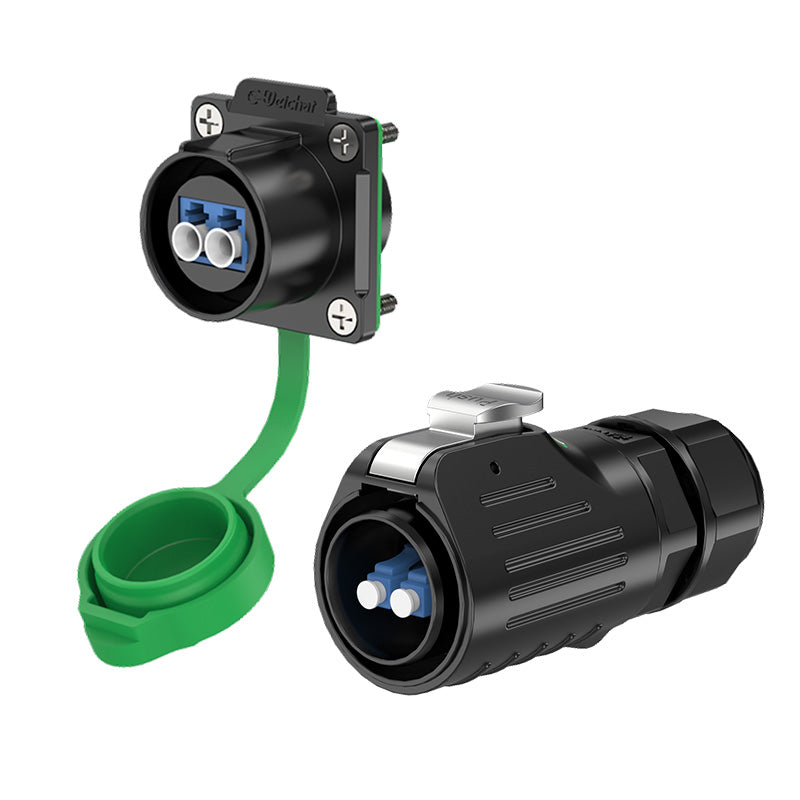 EW LP24 Waterproof FIBER Connectors Flange Plastic