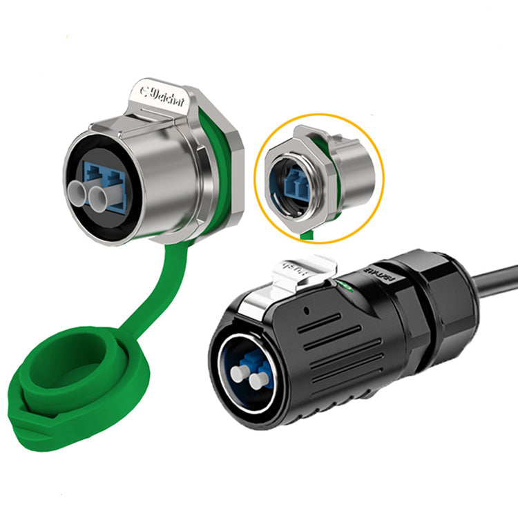 Wasserdichte Steckverbinder für die Frontplattenmontage EW LP24 FIBER