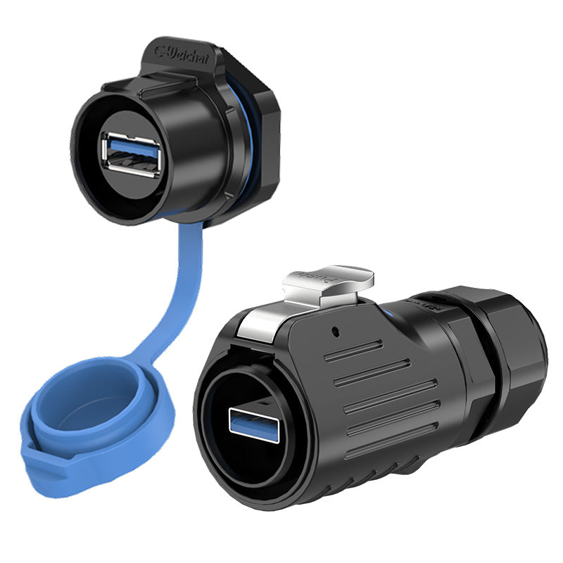 EW LP24 Panel Waterproof USB Connectors Plastic