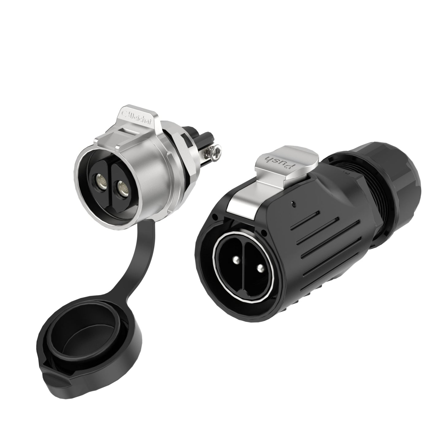 EW LP28 2 Pin Industrial Panel Mount Connector