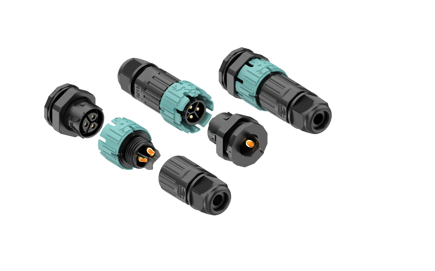 EW M19MP Outdoor Electrical Cable Connectors 3Pin