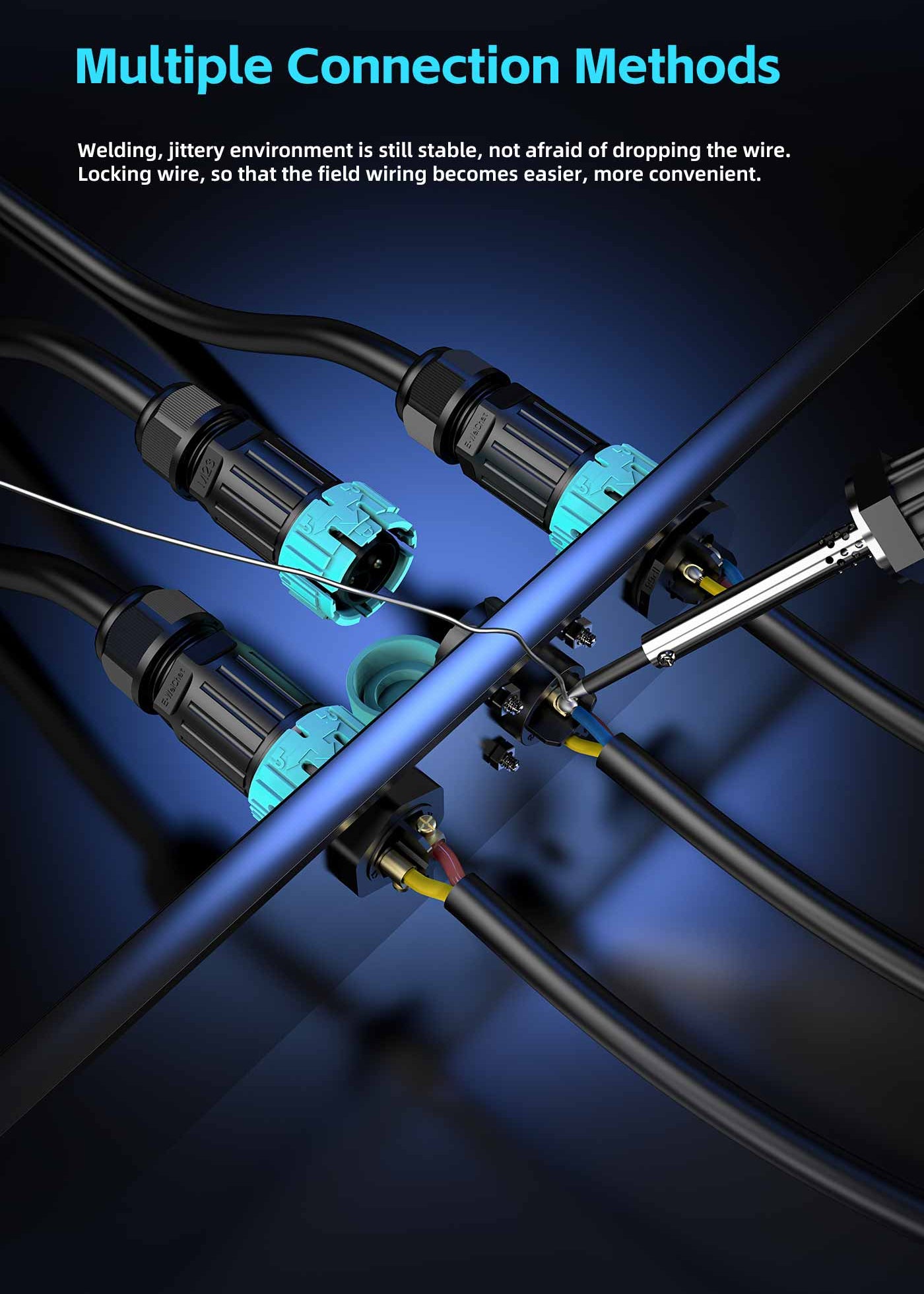 EW M23 4Pin Outdoor Waterproof Electrical Connector