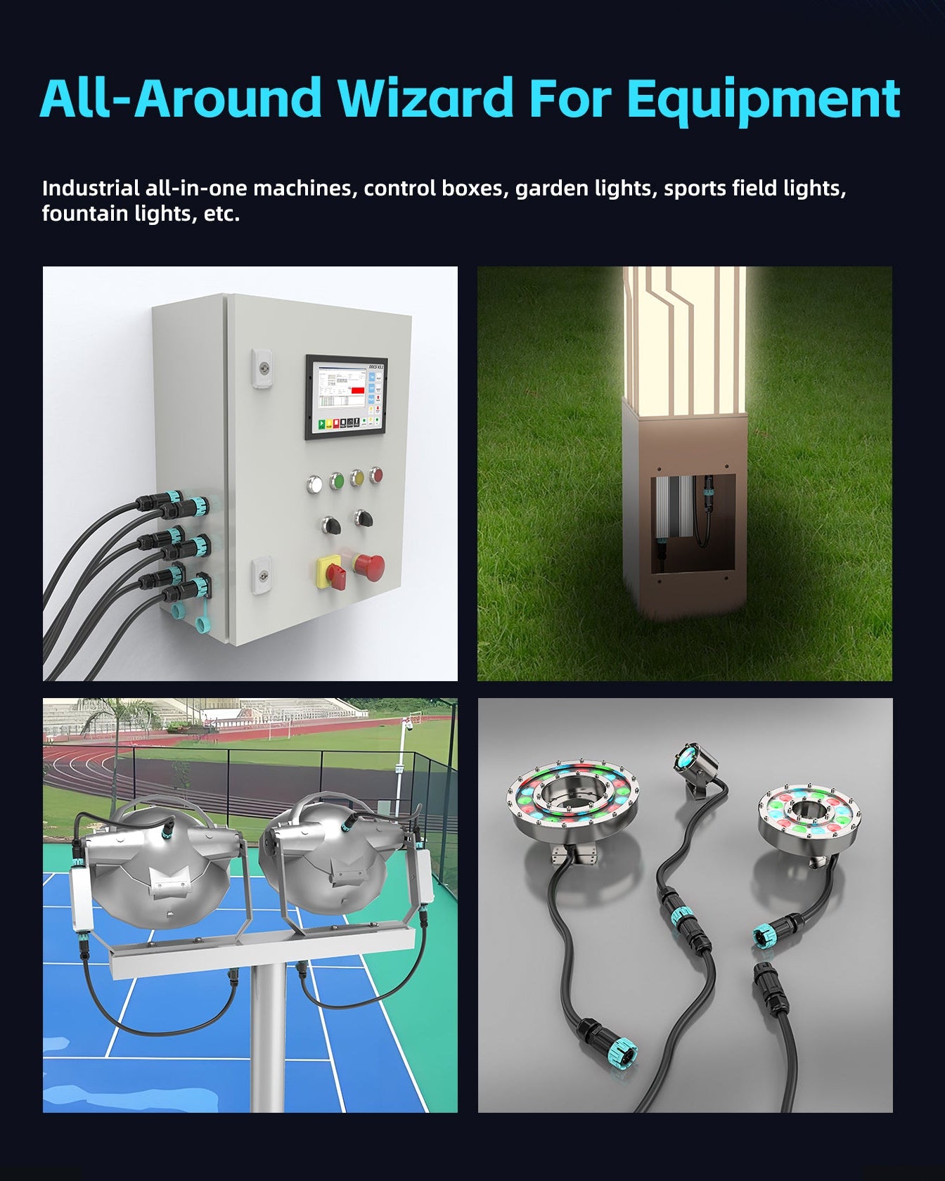 EW M23 4Pin Outdoor Waterproof Electrical Connector