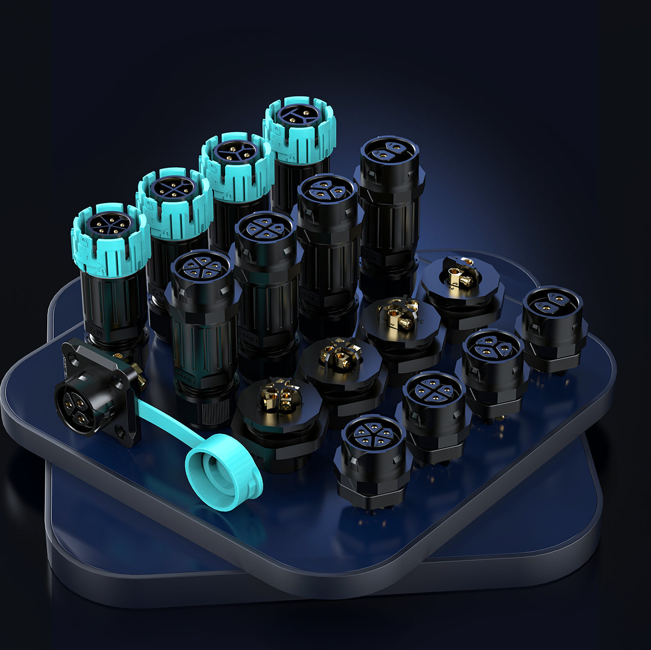 EW M23 4Pin Outdoor Waterproof Electrical Connector