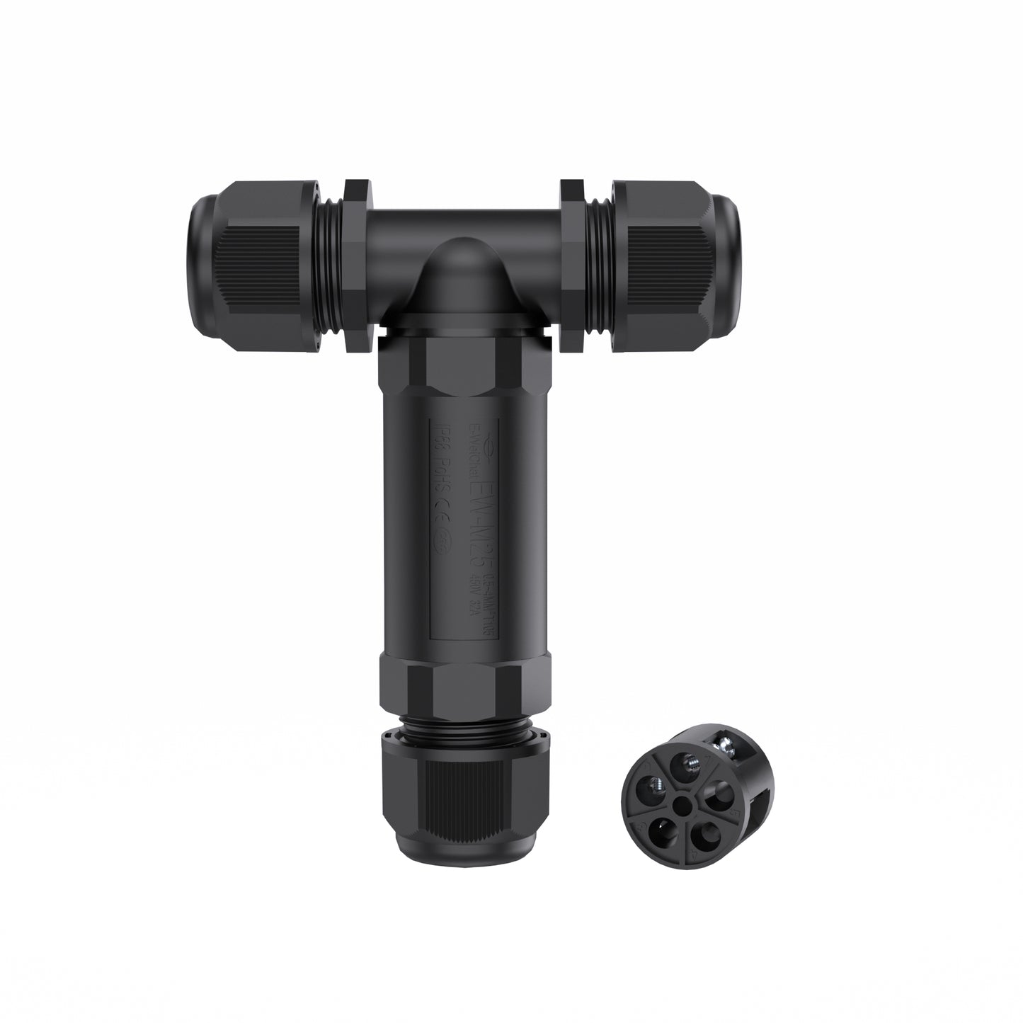 EW M25TC 2Pin Screw Locking Waterproof Connector