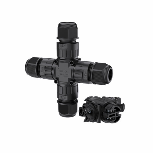 EW M25X 2Pin Screw Waterproof Wire Connector