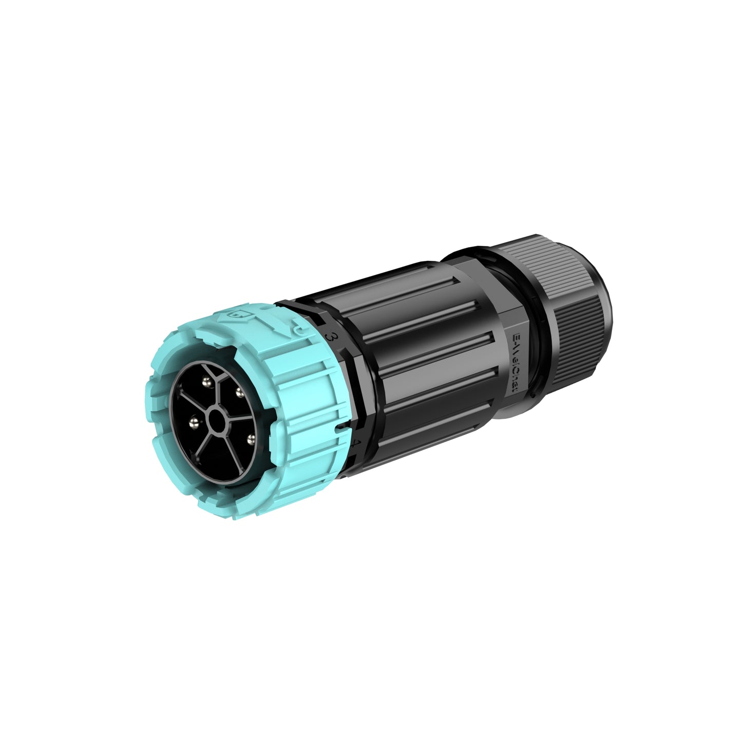 EW P25 Flansch 4 Pins Stecker Wasserdichter Stecker mit Kabel