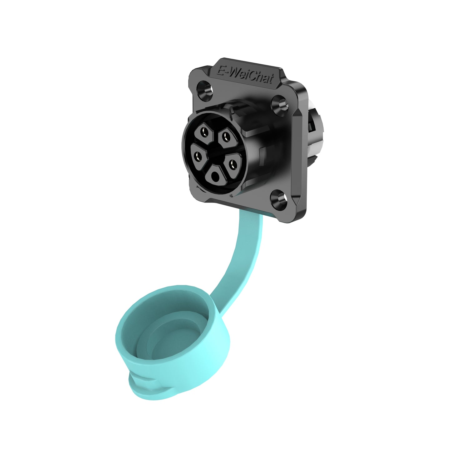 EW P25 Flansch 4 Pins Stecker Wasserdichter Stecker mit Kabel