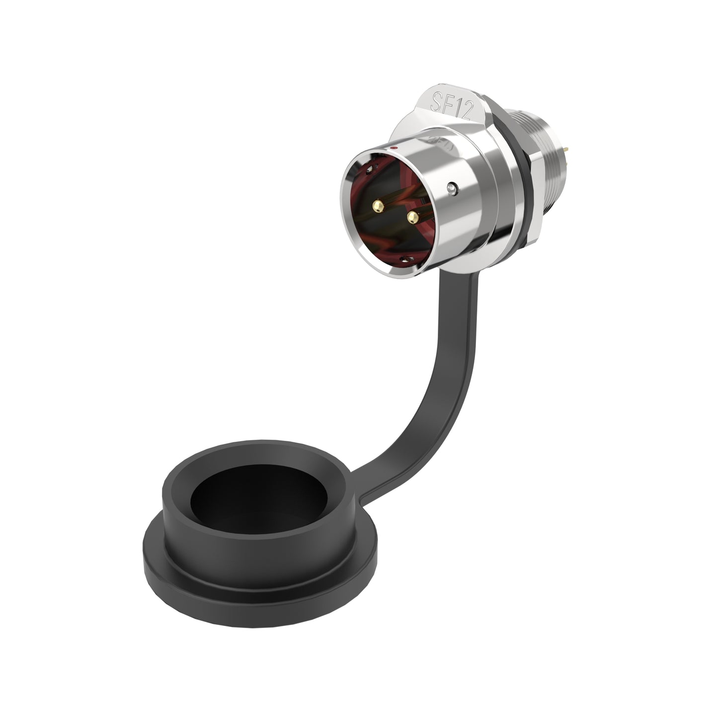 EW SF12 2 Pin Panel Mount Connector Metal