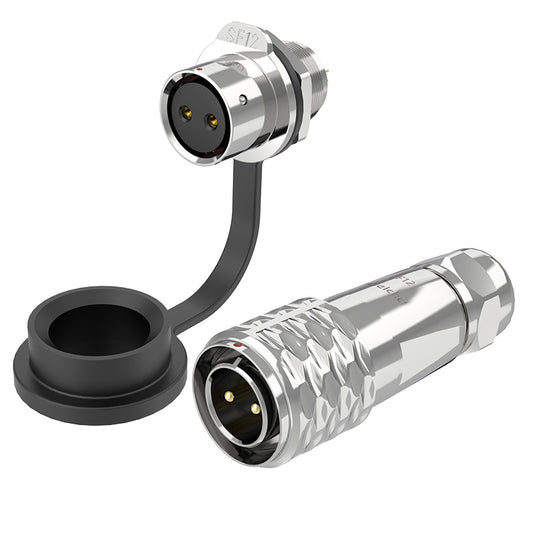 EW SF12 2 Pin Panel Mount Connector Metal