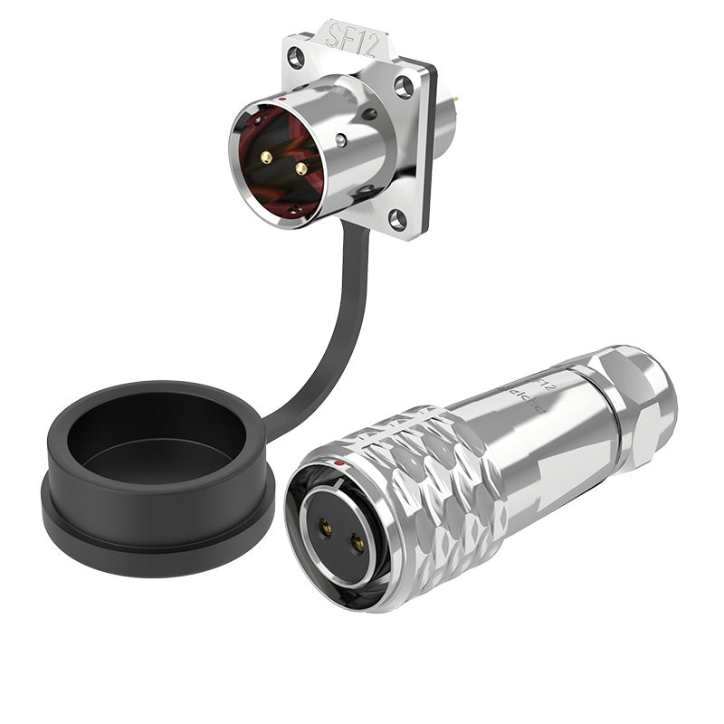 EW SF12 2 Pin Standard Circular Connector Flange