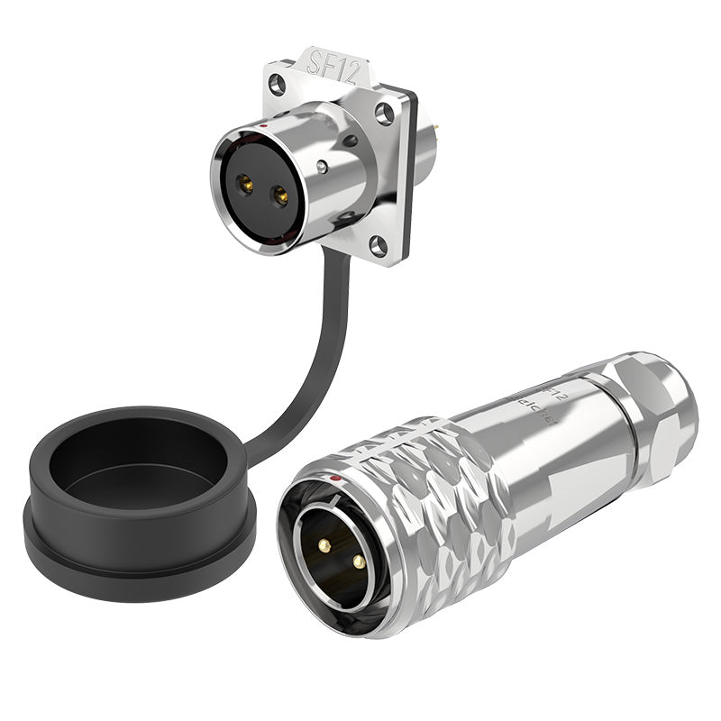 EW SF12 2 Pin Standard Circular Connector Flange
