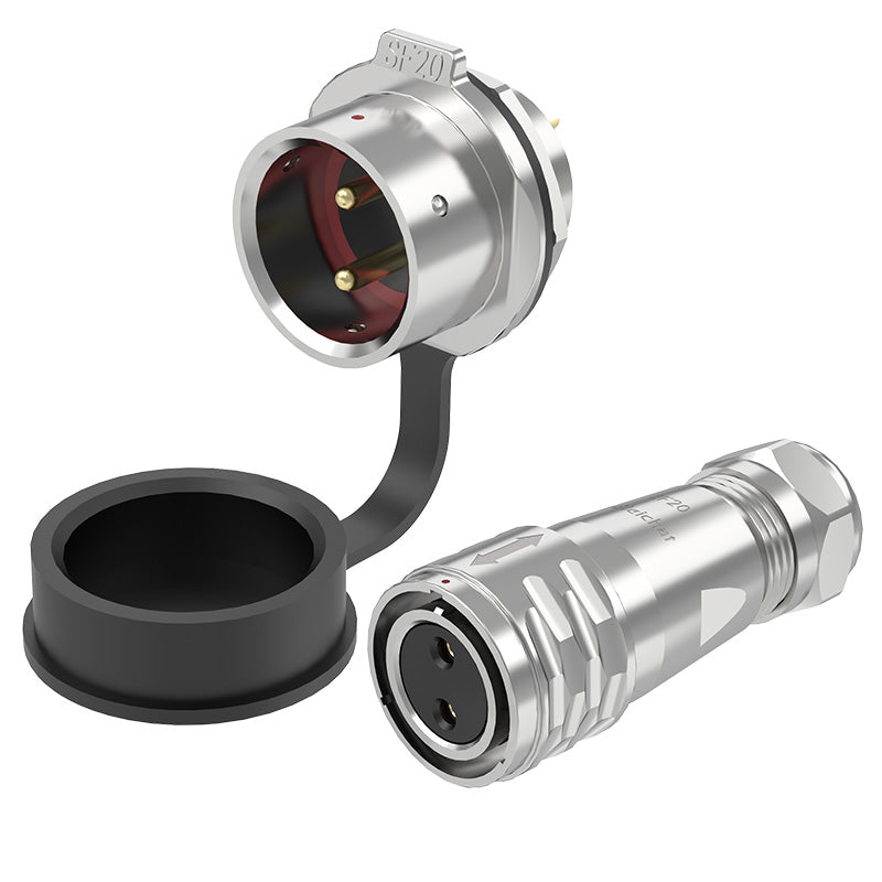 EW SF20 2 Pin Panel Mount Power Connector