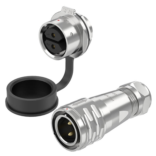 Connecteur d'alimentation à montage sur panneau EW SF20 à 2 broches