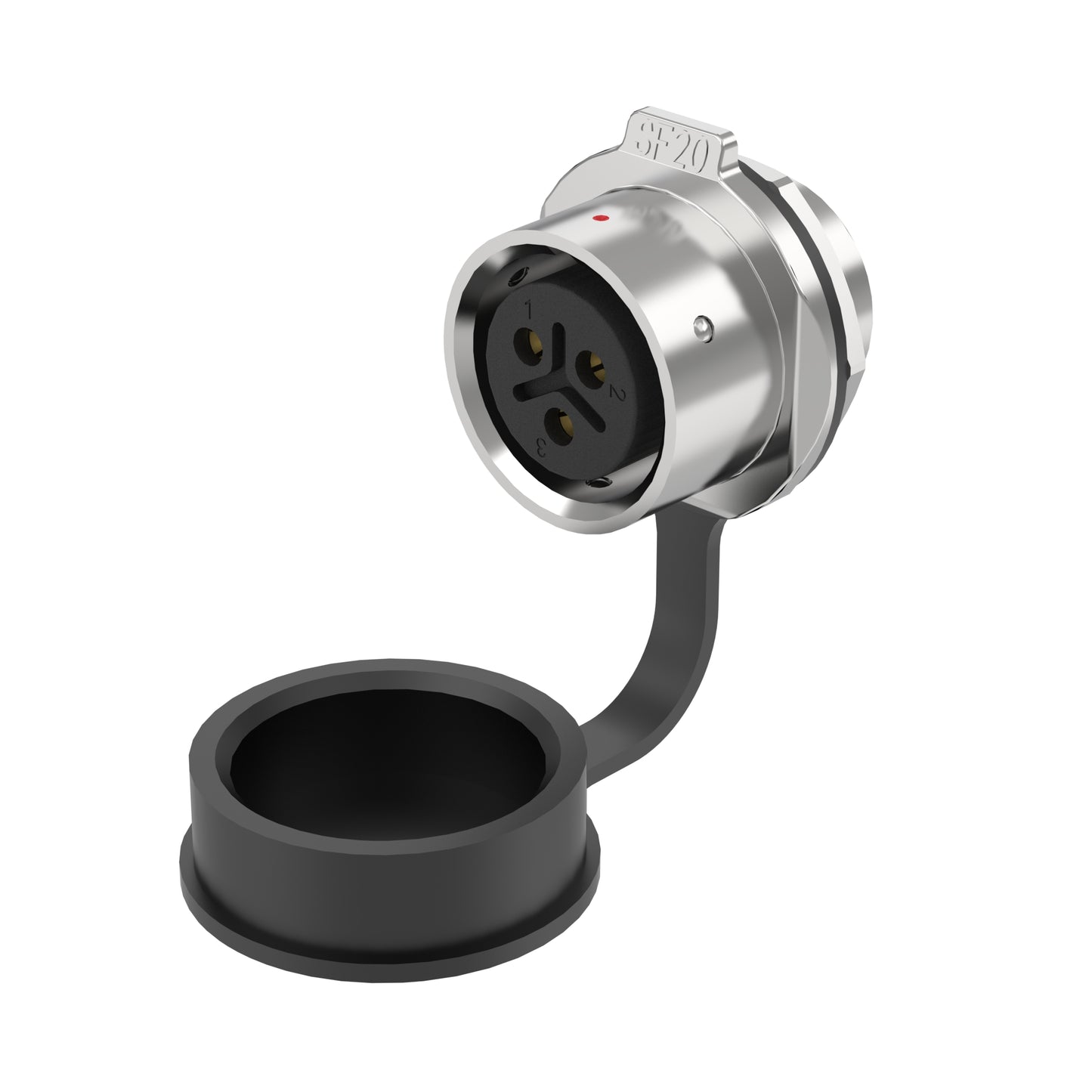 EW SF20 3 Pin Panel Mount Circular Connector
