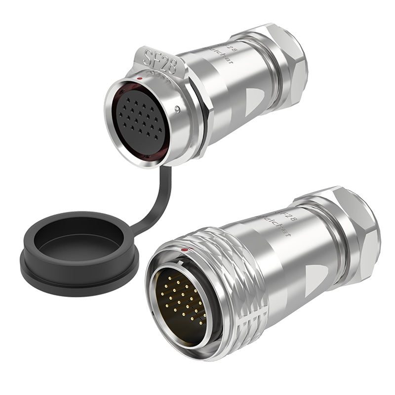EW SF28 20 Pin Wasserdicht Aviation Connector Kabelstecker Metall