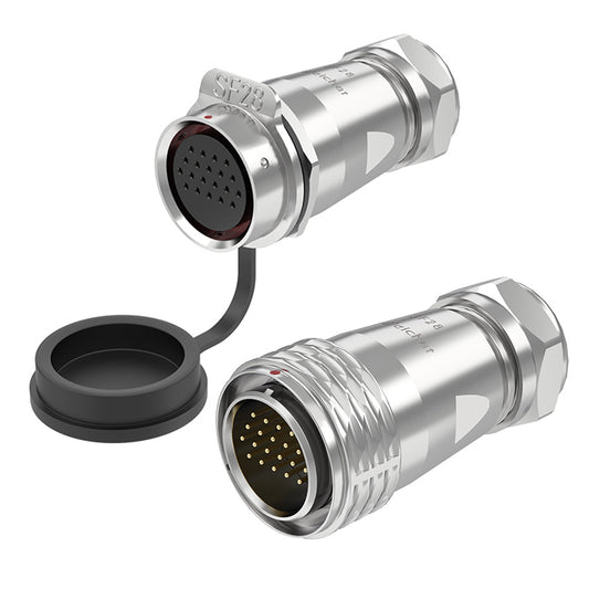 EW SF28 20 Pin Wasserdicht Aviation Connector Kabelstecker Metall