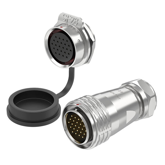 EW SF28 24 Pin Panel Mount Connector Metal