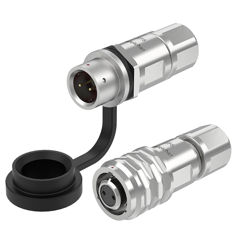 EW SF6 2 Pin Circular Plug Connector Metal