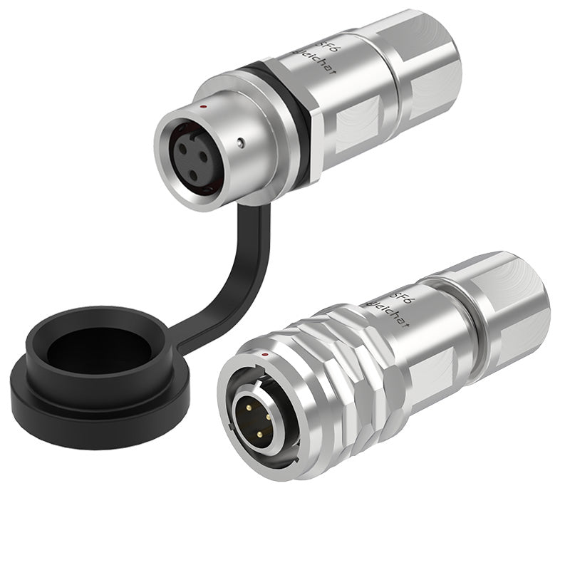 EW SF6 3 Pin Circular Plug Socket Metal