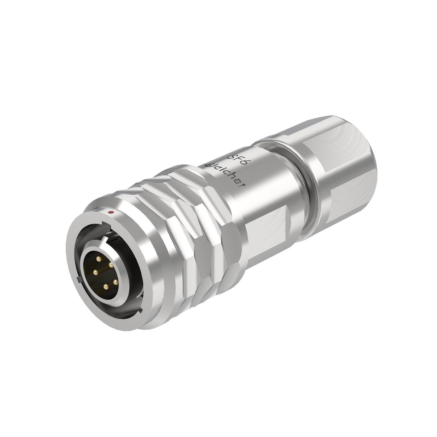 EW SF6 5 Pin Circular Plug Socket Panel Metal